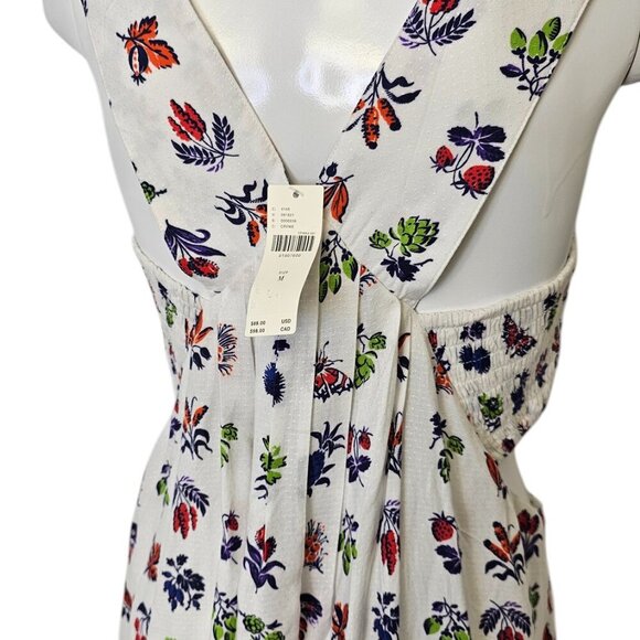 Anthropologie The Piper Bandeau Cutout Mini Dress Smocked, Floral, Size M, NWT - Picture 6 of 10